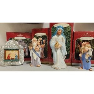 Set Of 4 Hallmark Keepsake Ornaments 1998, 1999, 2000